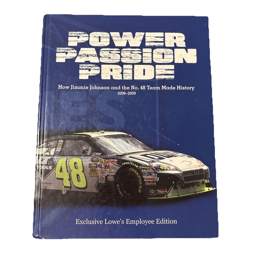 Power Passion Pride Jimmie Johnson Lowe's Employee Edition Book DVD NASCAR